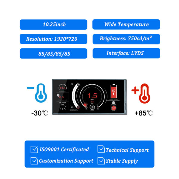 10.25 inch lvds lcd panel