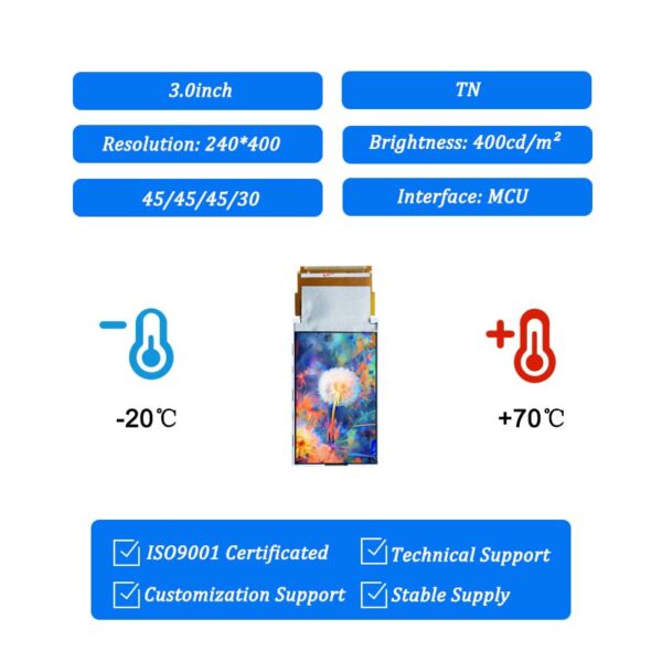 3 inch tft lcd module