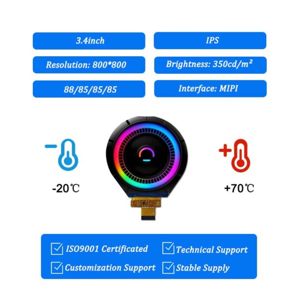 3.4 lcd display manufacturer