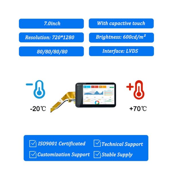 6.98 tft touch screen