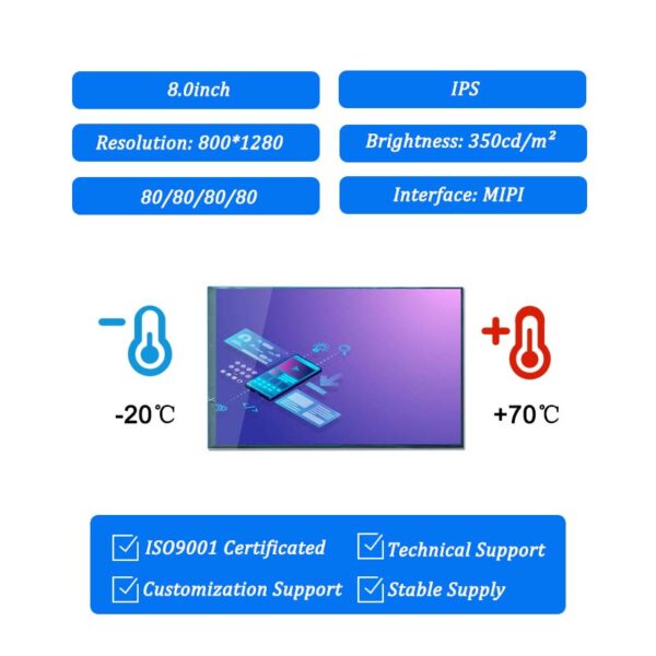 8 inch lcd panel manufacturer