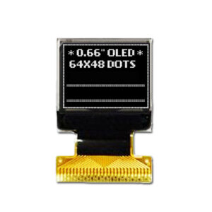 0.66 inch Small Size PMOLED 64*48 Pixels Energy-efficient