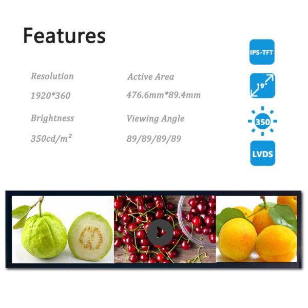 stretched lcd display