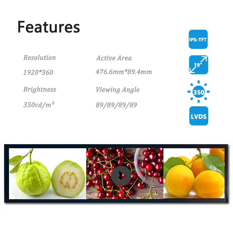 stretched lcd display