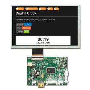 7 inch TFT Display Panel with VGA Display Board