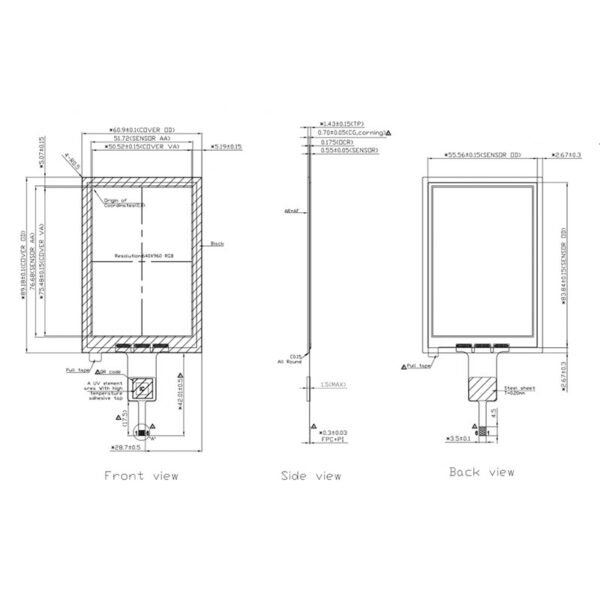 3.5 inch Touch Screen