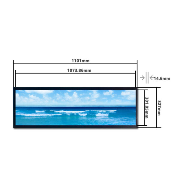 43.8 bar type lcd display