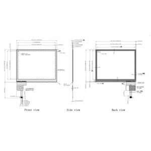 5.7 inch Projected Capacitive Touch Screen 4:3 G+G IIC Interface Multi Touch