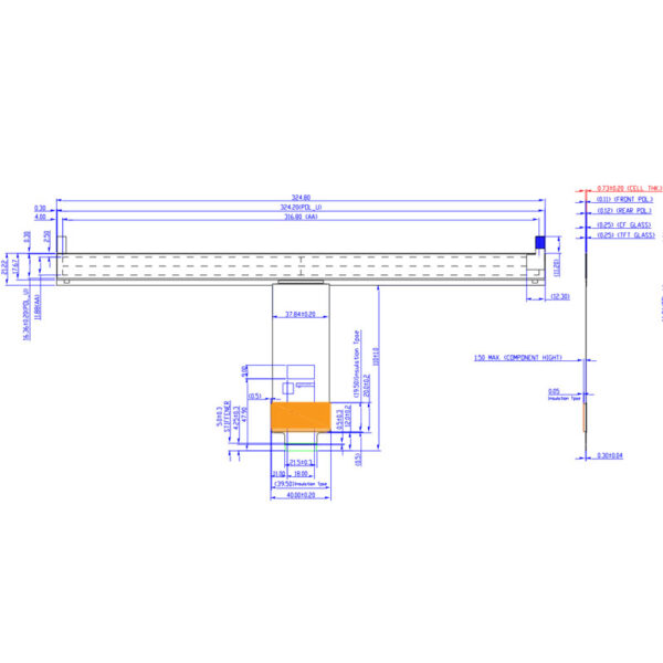 12.5 inch Bar Type TFT LCD