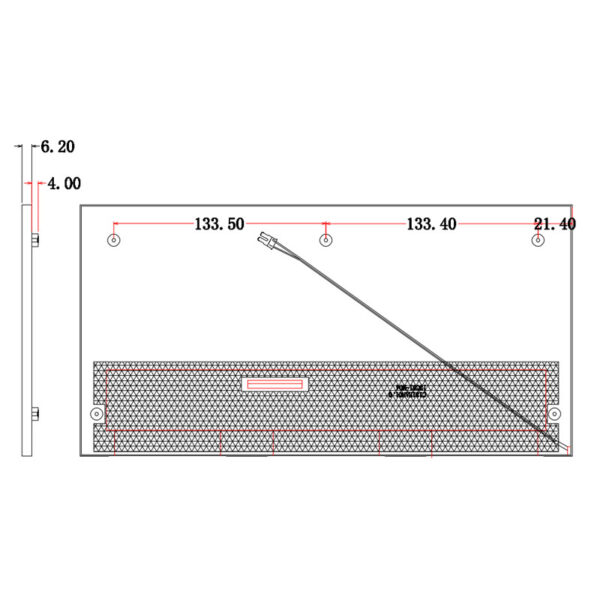 13.1 inch Bar LCD Display with Resolution 1920*932