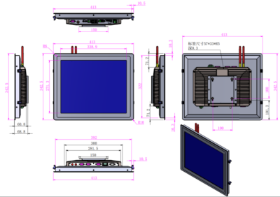 17 inch Industrial Touch Screen Display