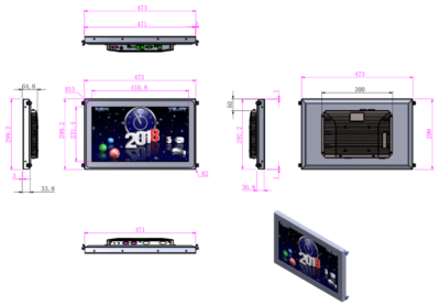 18.5 inch Industrial Touch Screen Panel