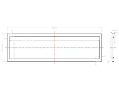 19inch bar lcd draw line