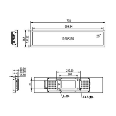 28 inch stretched lcd monitor