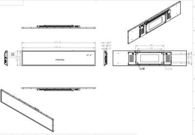 47.6 inch TFT LCD monitor