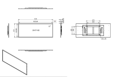 69 inch Streched LCD monitors