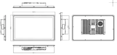 21.5 inch Capacitive Touch Panel PC drawings
