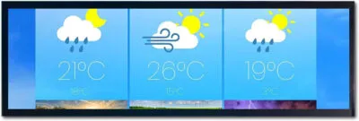 24.3 inch Long Stripe Display