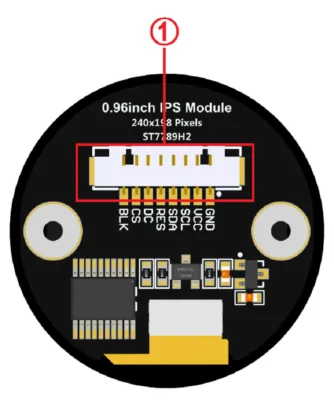 0.96 inch Circular TFT Display