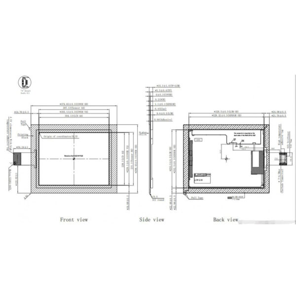 15" Capacitive Touch Panel–5-Finger Multi-Touch, USB, mxT1664T3 IC, G+G 4mm Cover Glass