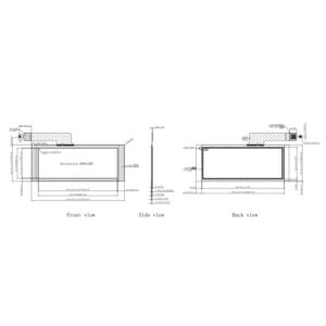 6.8 Inch 5-Point Capacitive Touch Screen Panel with mXT640U IC, USB Interface