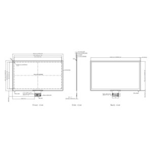 23.8" 5-Point Custom Capacitive Touch Panel - USB Interface, mxT2952TD IC, 6mm Glass