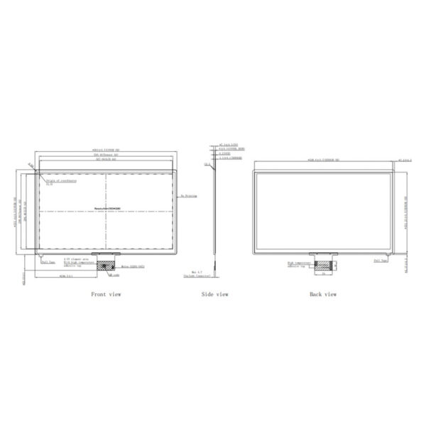 23.8" 5-Point Custom Capacitive Touch Panel - USB Interface, mxT2952TD IC, 6mm Glass