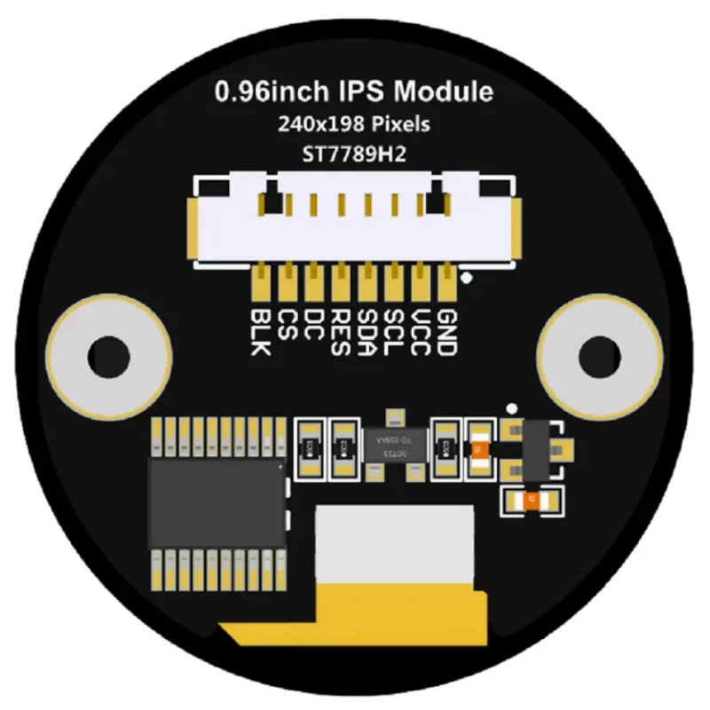 2Circular LCD Screens