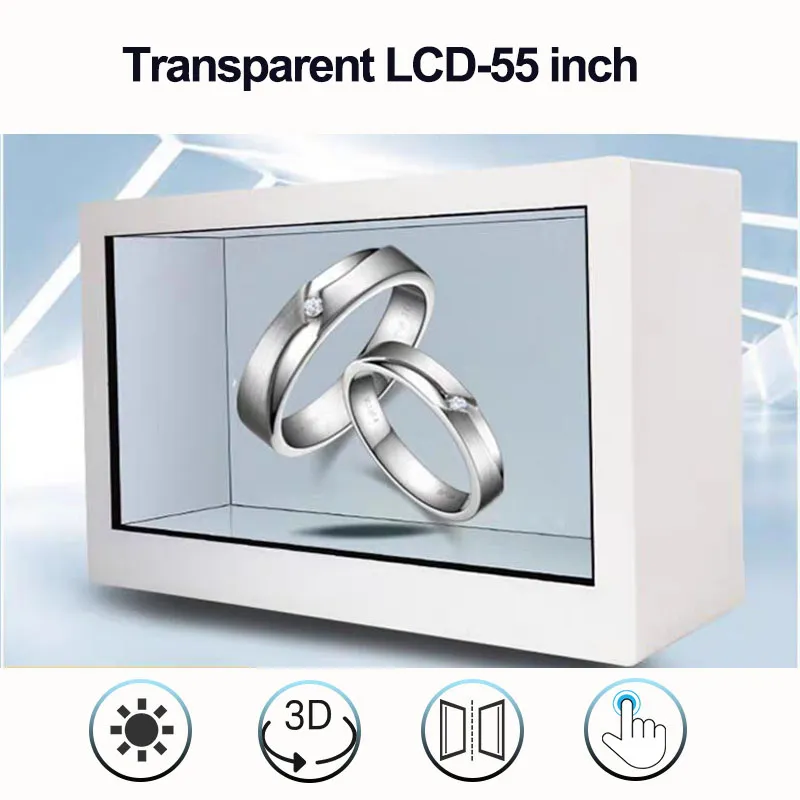 55 inch transparent exhibition display