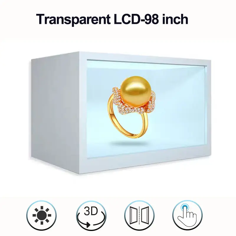 98 inch Transparent Display Box Large