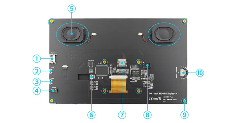 10.1 Raspberry Pi Touch Screen 6