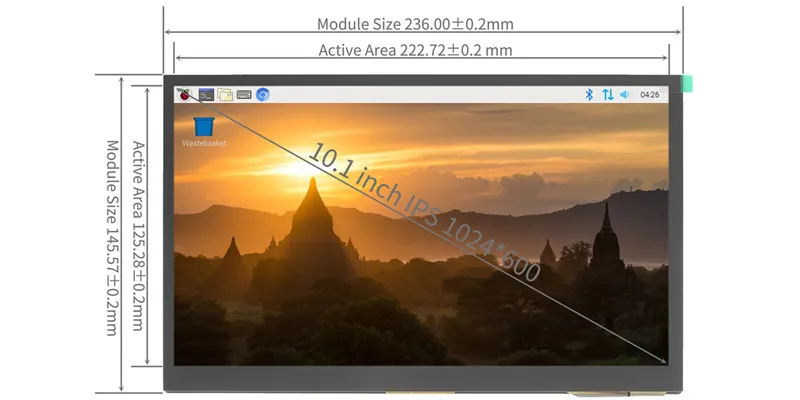 10.1 Raspberry Pi Touch Screen 4