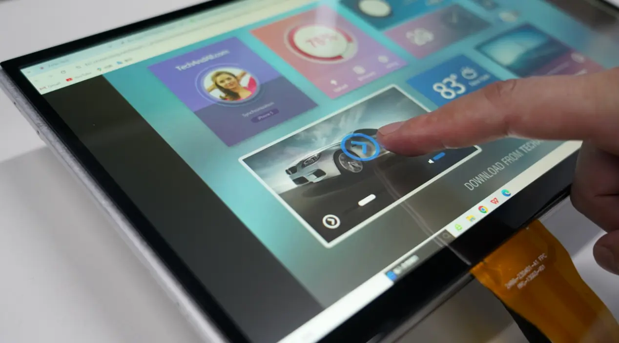 Structure of LCD Touch Screens