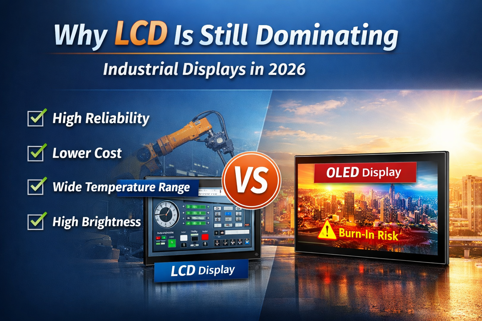 Why LCD Is Still Dominating Industrial Displays in 2026