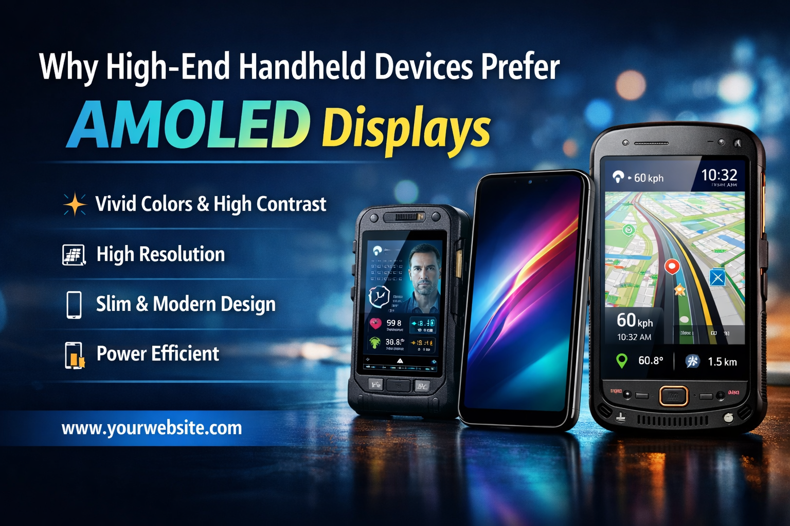 Why High-End Handheld Devices Prefer AMOLED Displays?
