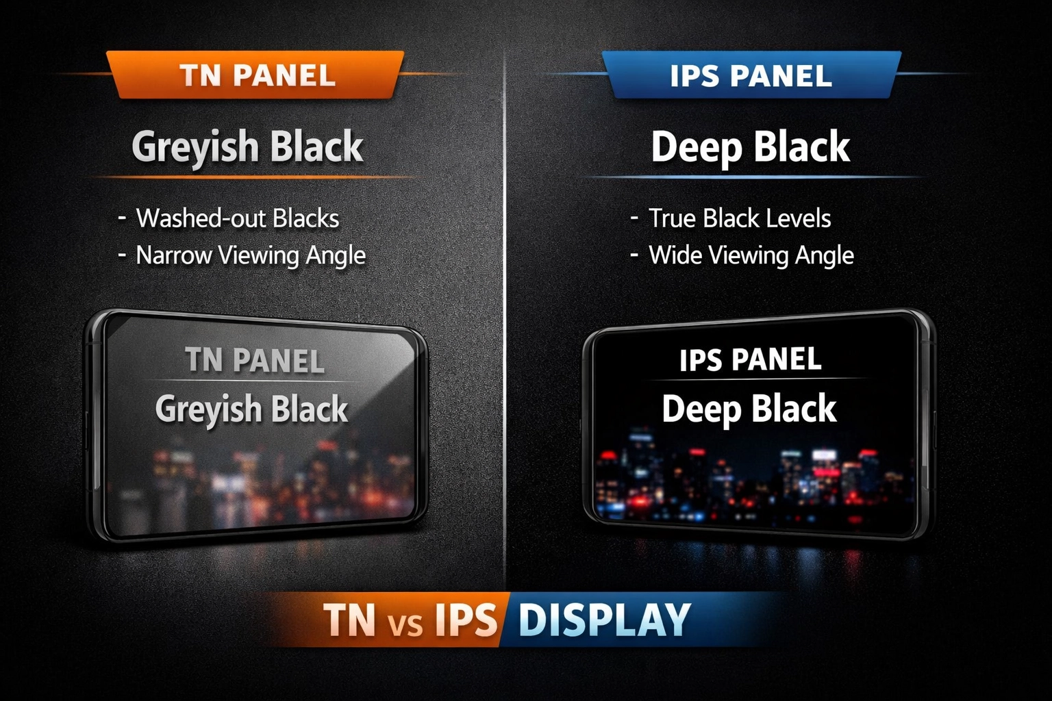 Why Does Your TFT Display Look Grey on Black? TN vs IPS Explained