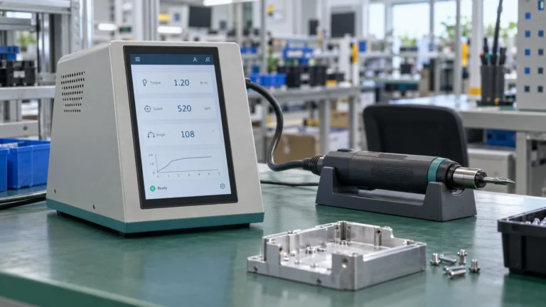 Electric Screwdriver Display for a Compact Tightening Controller