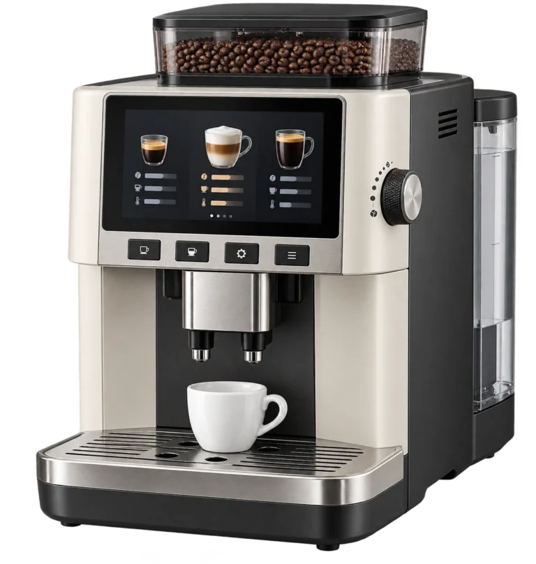 Smart Coffee Machine Display with a 7 Inch LVDS LCD